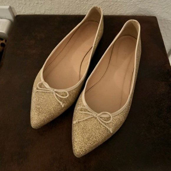 J. Crew - Gold Flats